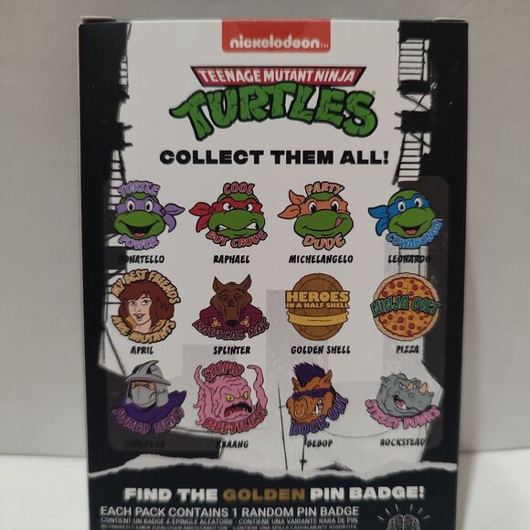 Teenage Mutant Ninja Turtles Rocksteady Street Punks Enamel Pin Official Badge - Picture 4 of 5